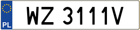 Trailer License Plate